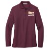 Ladies Silk Touch Long Sleeve Polo Thumbnail